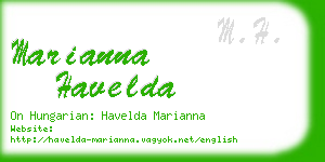 marianna havelda business card
